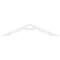 Ekena Millwork Pitch Cena Architectural Grade PVC Gable Pediment, 60"W x 12 1/2"H x 1"P (5/12) GPP060X013X100CEN - alternate 5